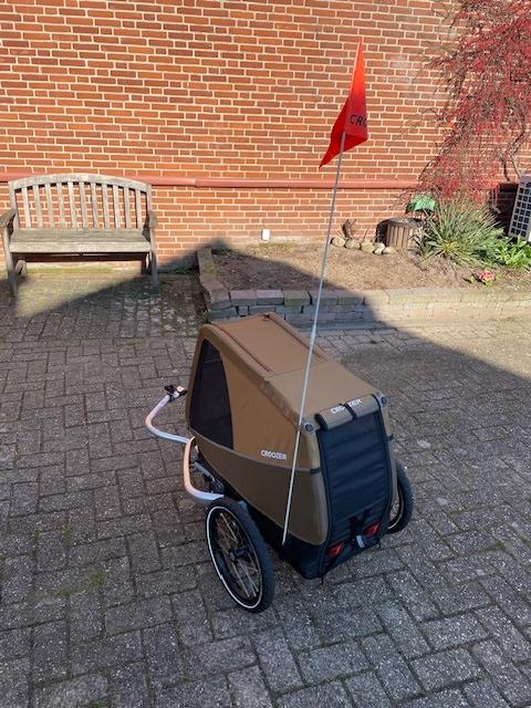 Hondenfietskar Croozer Dog Enna medium sized Sundown Yellow, Dieren en Toebehoren, Overige Dieren-accessoires, Ophalen, Zo goed als nieuw