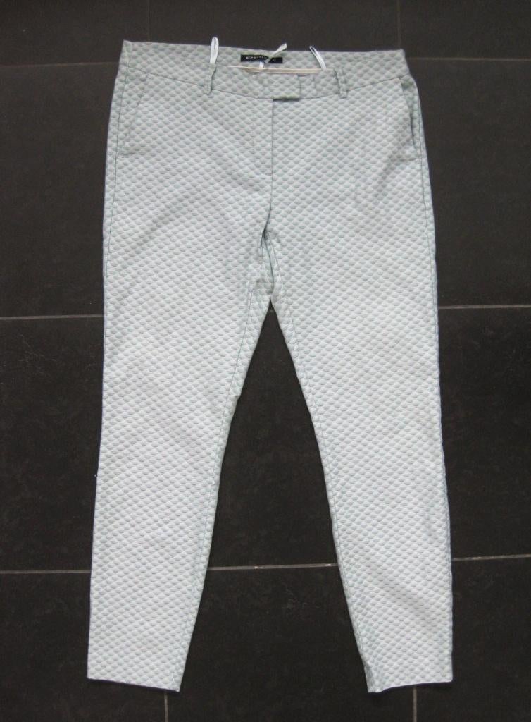 Expresso lichtblauwe turquoise broek, model Caleb, mt 42, Maat 42/44 (L), Ophalen of Verzenden, Zo goed als nieuw, Driekwart