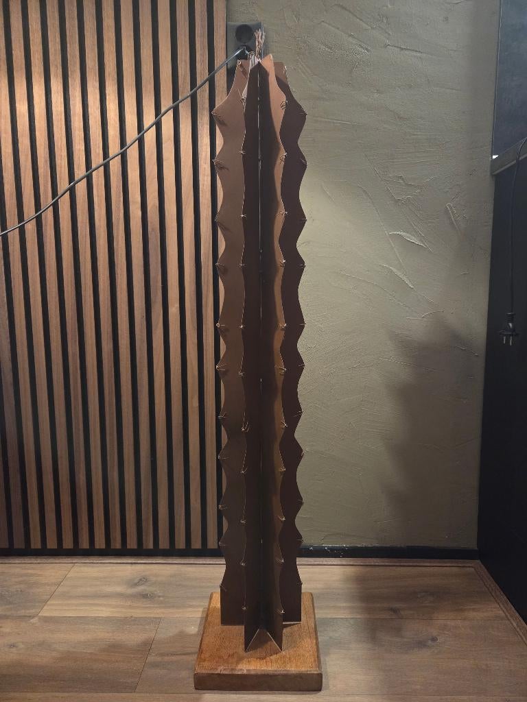 Cactus, Metaal, Decoratieobject, Zo goed als nieuw, Bruin
