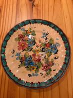 Wandbord Morelli rond bloemen 19 cm, Ophalen of Verzenden