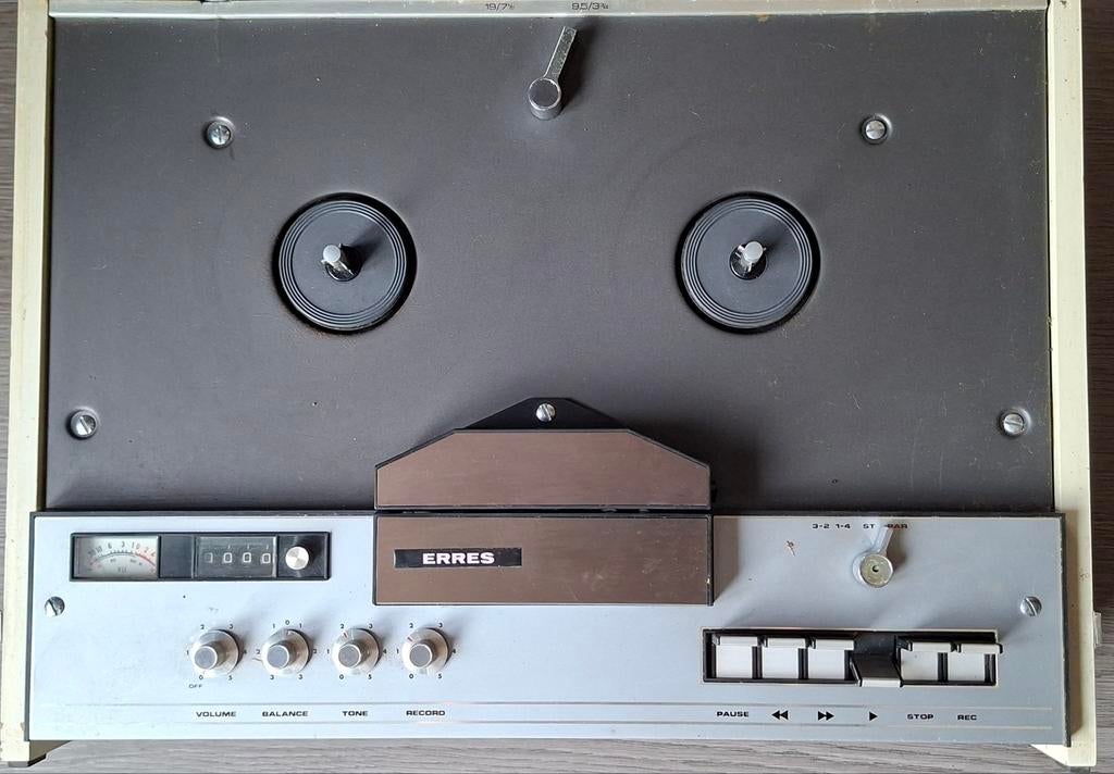 Erres bandrecorder RS 6713/12 (opknapper), Ophalen of Verzenden, Defecte bandrecorder, Met stofkap