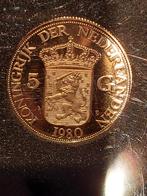 Gouden 5 Gulden munt 1980 Juliana - 3,69g 0.900 goud, Ophalen of Verzenden