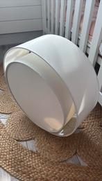 Witte ronde plafondlamp, Ophalen, Zo goed als nieuw, Stof