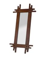 Vintage Spiegel Brutalist Minimalistisch Jaren 70 Design, Minder dan 50 cm, Gebruikt, Vintage, Vintage