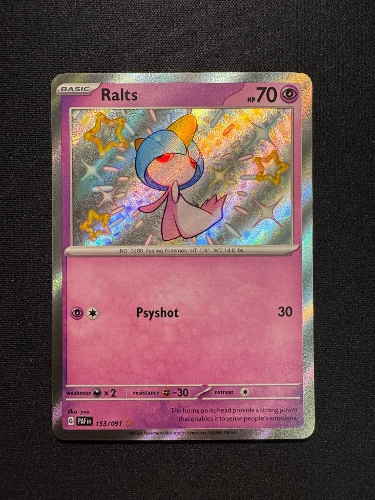 Ralts 153/091 - Paldean Fates, Ophalen of Verzenden, Nieuw, Losse kaart