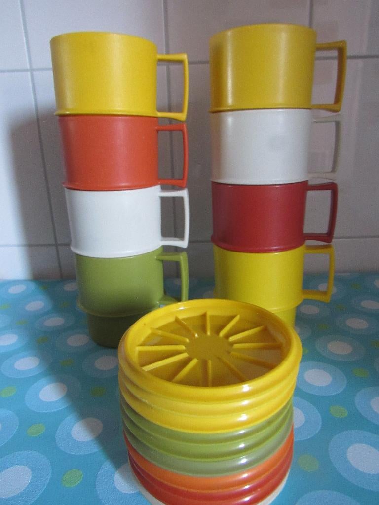 VINTAGE TUPPERWARE BEKERS, Ophalen of Verzenden, Beker of Kan