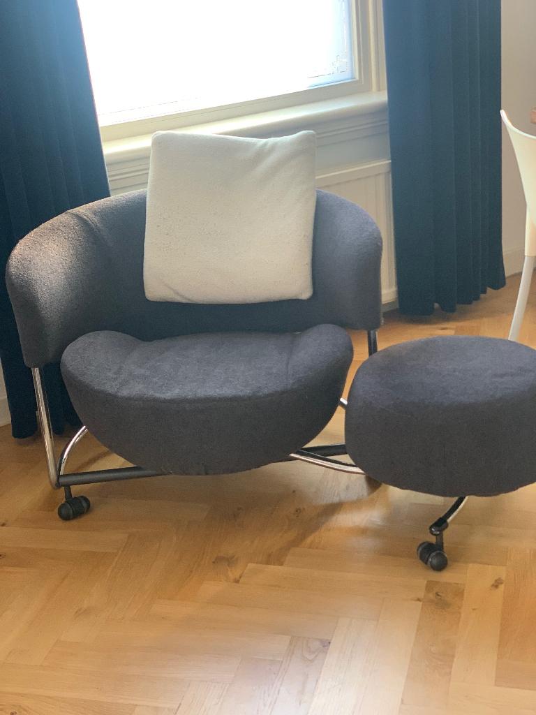 Cassina Girotunda fauteuil, Ophalen, Gebruikt, 75 tot 100 cm, 50 tot 75 cm