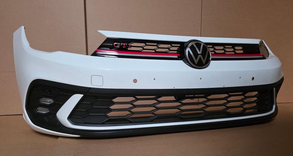 Voorbumper VW Polo 2G Facelift GTI 4xPDC Bumper bj.2022-2025, Gebruikt, -, Voor, Ophalen of Verzenden