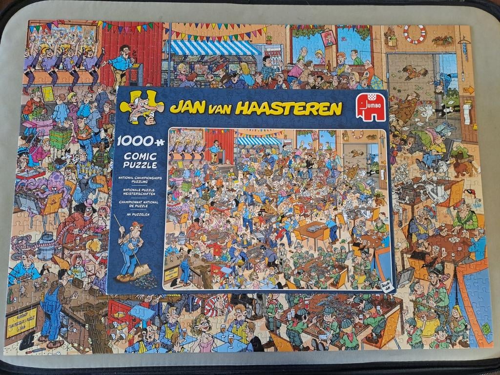 Jan van Haasteren, NK puzzelen, 1000 stukjes, Ophalen of Verzenden, 500 t/m 1500 stukjes, Zo goed als nieuw, Legpuzzel