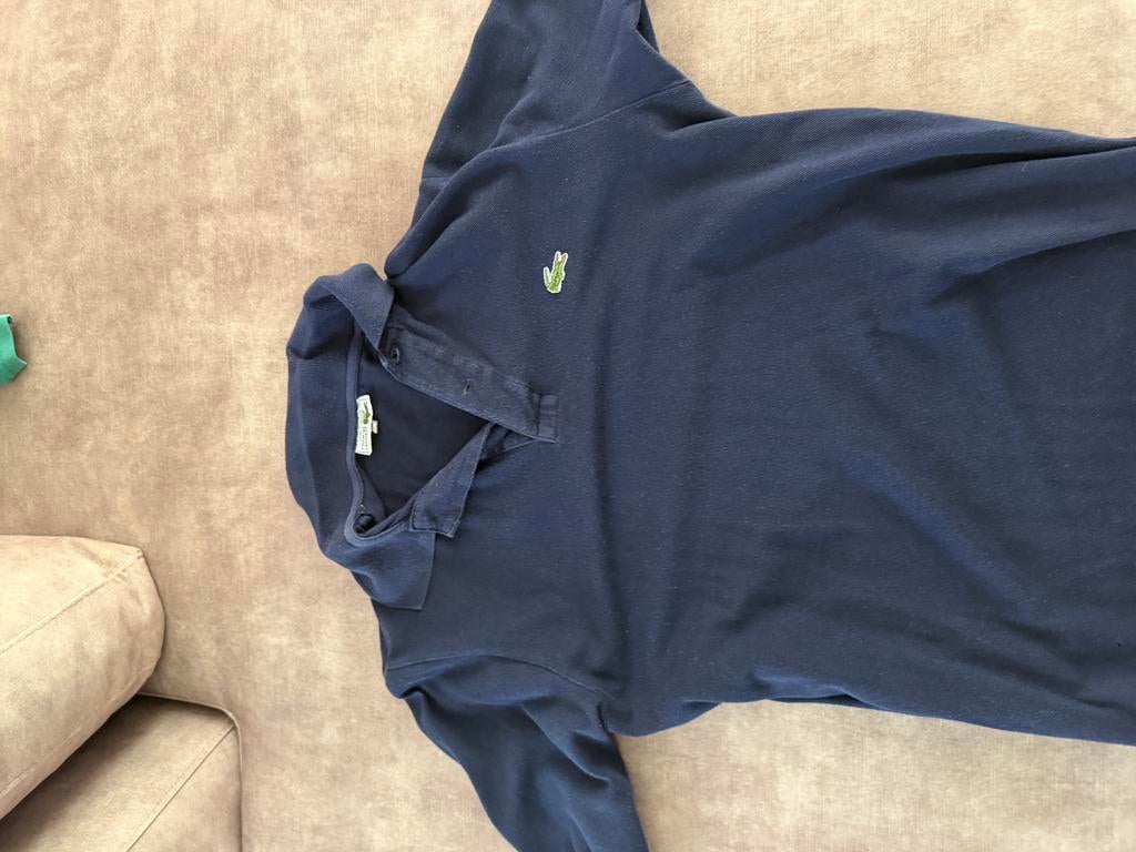 Lacoste polo T-SHIRT, Ophalen of Verzenden, Zo goed als nieuw, Maat 48/50 (M), Blauw