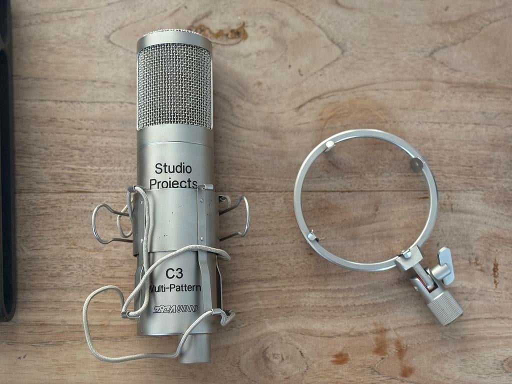 Studio Projects C3 microfoon met Soundcraft Compact 4 mixer, Muziek en Instrumenten, Microfoons, Gebruikt, Studiomicrofoon, Ophalen of Verzenden