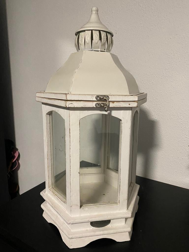 Riverdale windlicht, 50 tot 75 cm, Wit, Ophalen of Verzenden, Zo goed als nieuw