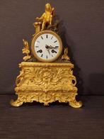 Antieke Franse vuur vergulde pendule, Ophalen