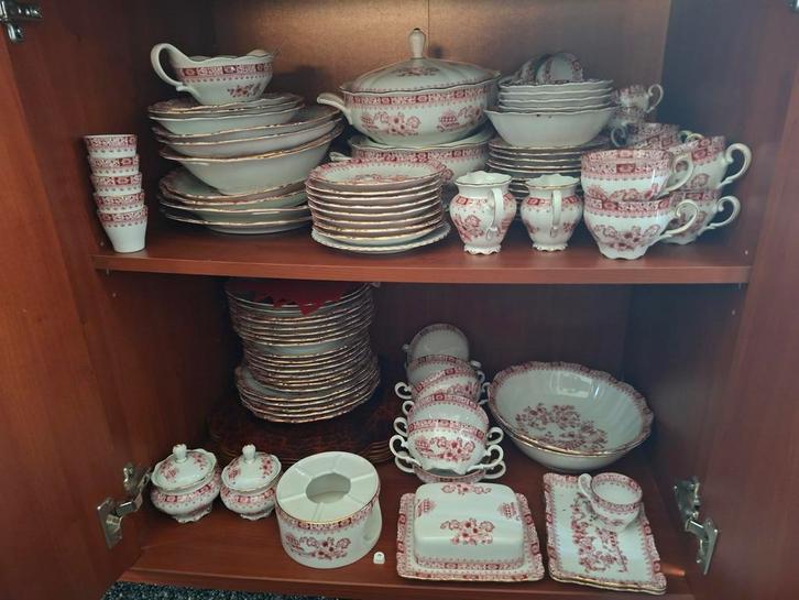 Selamat weiden bavaria rood, Antiek en Kunst, Antiek | Servies compleet, Ophalen of Verzenden