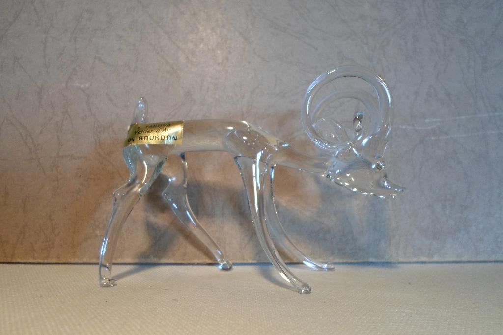 J. Fantino Steenbok Hert Glas, Ophalen of Verzenden