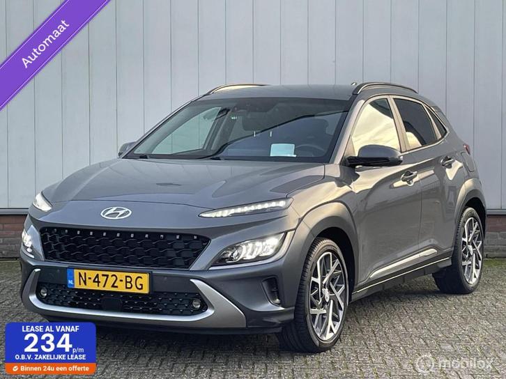 Hyundai Kona 1.6 GDI HEV Premium Full Options – 2021 Facel, Auto's, Hyundai, Bedrijf, Te koop, Kona, ABS, Achteruitrijcamera, Adaptive Cruise Control