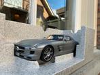 1:18 Mercedes SLS AMG Coupe Grijs Metallic 2010 Norev, Auto, Norev, Norev, Zo goed als nieuw