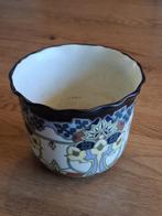 Royal Goedewaagen Iris Gouds Plateel Handgeschilderd, Antiek en Kunst, Antiek | Keramiek en Aardewerk, Ophalen of Verzenden