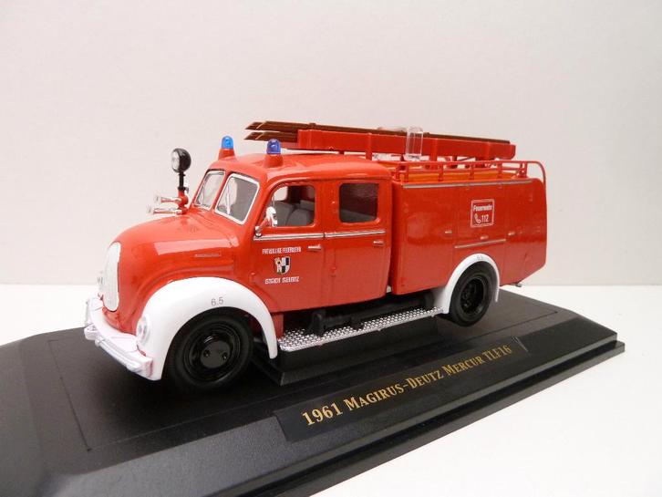 Magirus Deutz Brandweer  '' Luck 1/43, Hobby en Vrije tijd, Modelauto's | 1:43, Zo goed als nieuw, Auto, Universal Hobbies, Ophalen of Verzenden