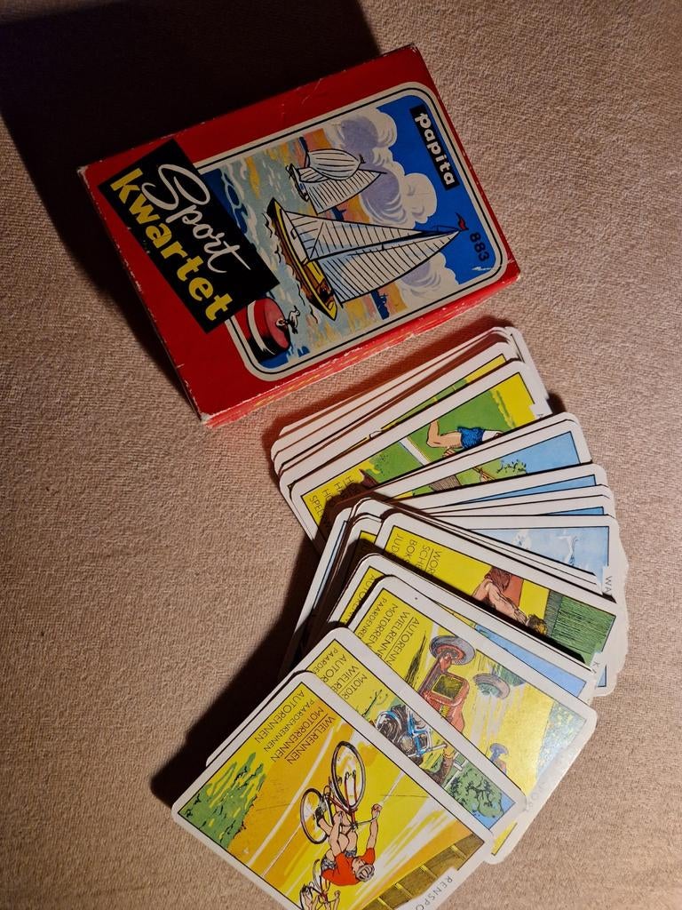 ouderwets kwartet van Papita, Verzamelen, Speelkaarten, Jokers en Kwartetten, Ophalen of Verzenden, Kwartet(ten)