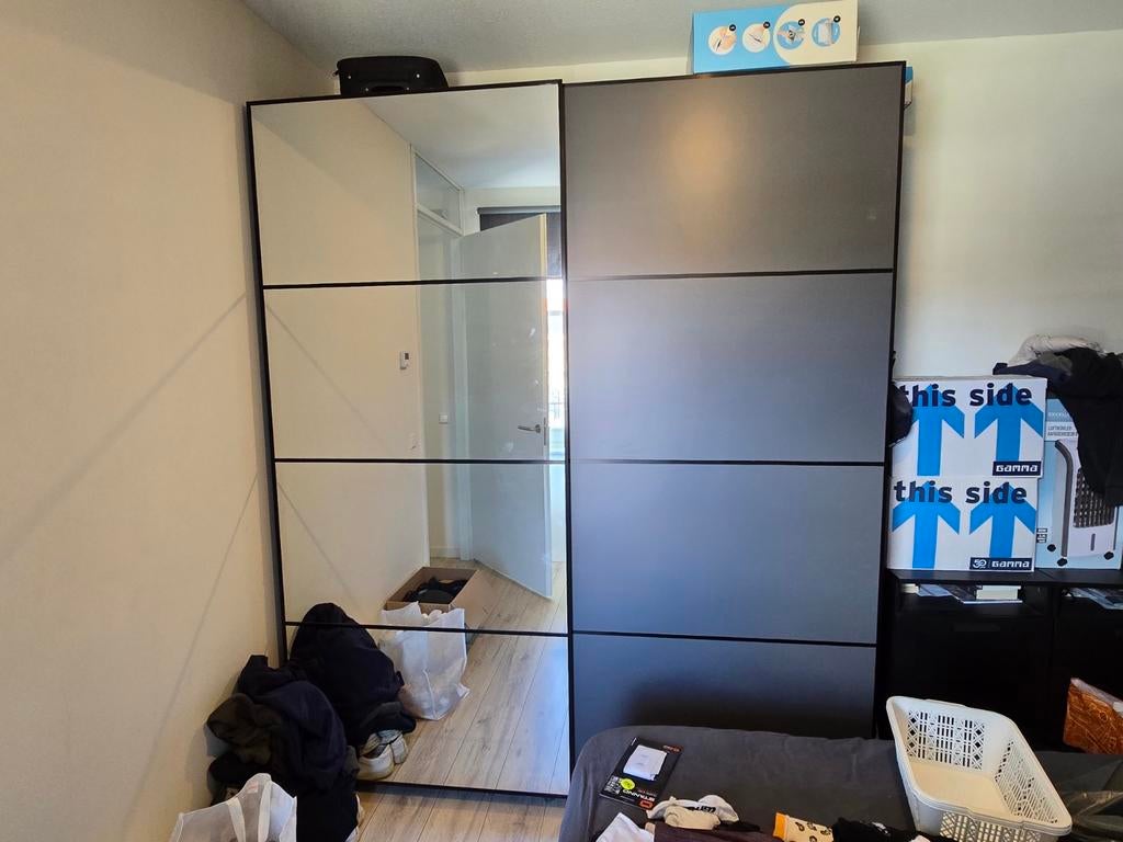 IKEA PAX Kast met spiegeldeur en schuifdeuren, Ophalen, 200 cm of meer, Zo goed als nieuw, 200 cm of meer