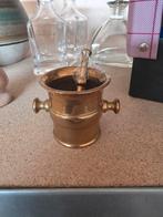 Kleine messing vijzel met stamper, Ophalen of Verzenden