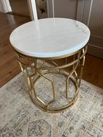 Zara marmeren tafel tafeltje goud metaal marmer, Huis en Inrichting, Tafels | Bijzettafels, Ophalen, Minder dan 55 cm, Metaal of Aluminium