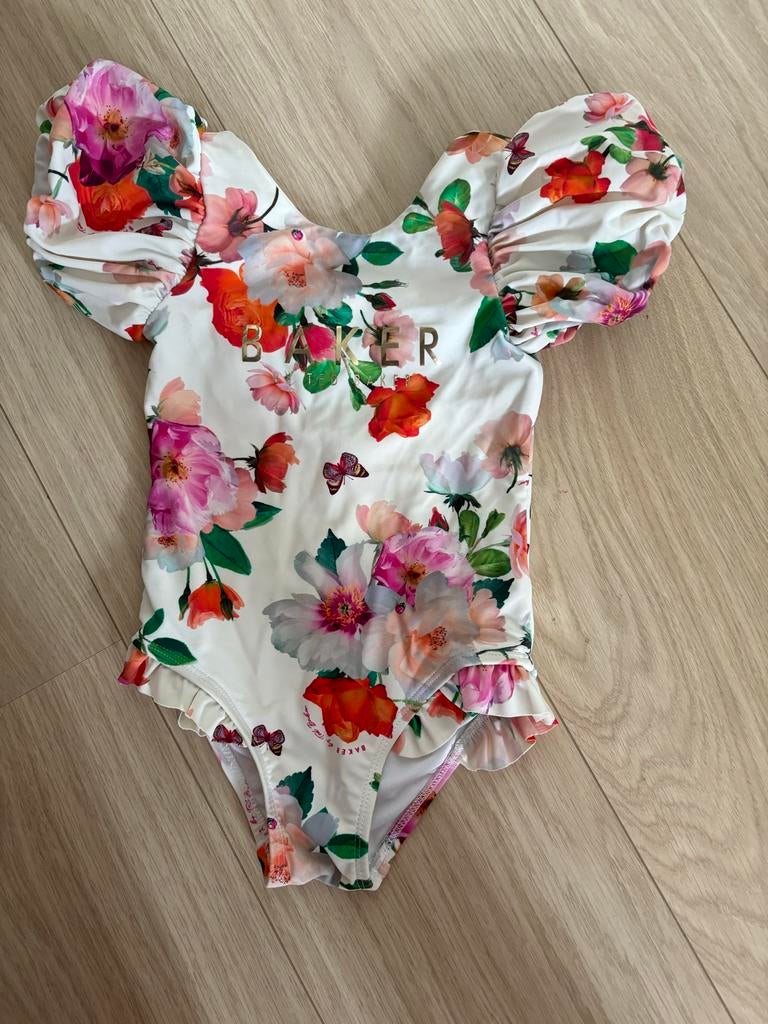 Gebloemd Ted Baker badpak voor meisjes, Kinderen en Baby's, Babykleding | Baby-zwemkleding, Ophalen of Verzenden, Gebruikt, Meisje