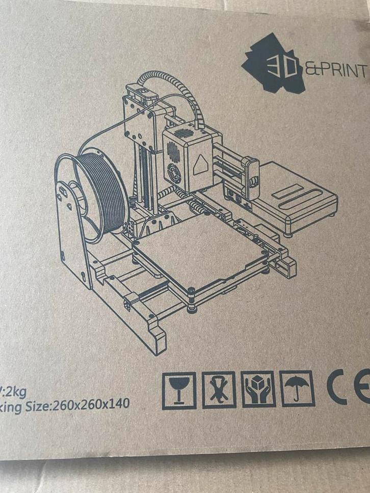 Compacte Mini 3D Printer - Ideaal voor beginners, Computers en Software, 3D Printers, Zo goed als nieuw, Ophalen of Verzenden