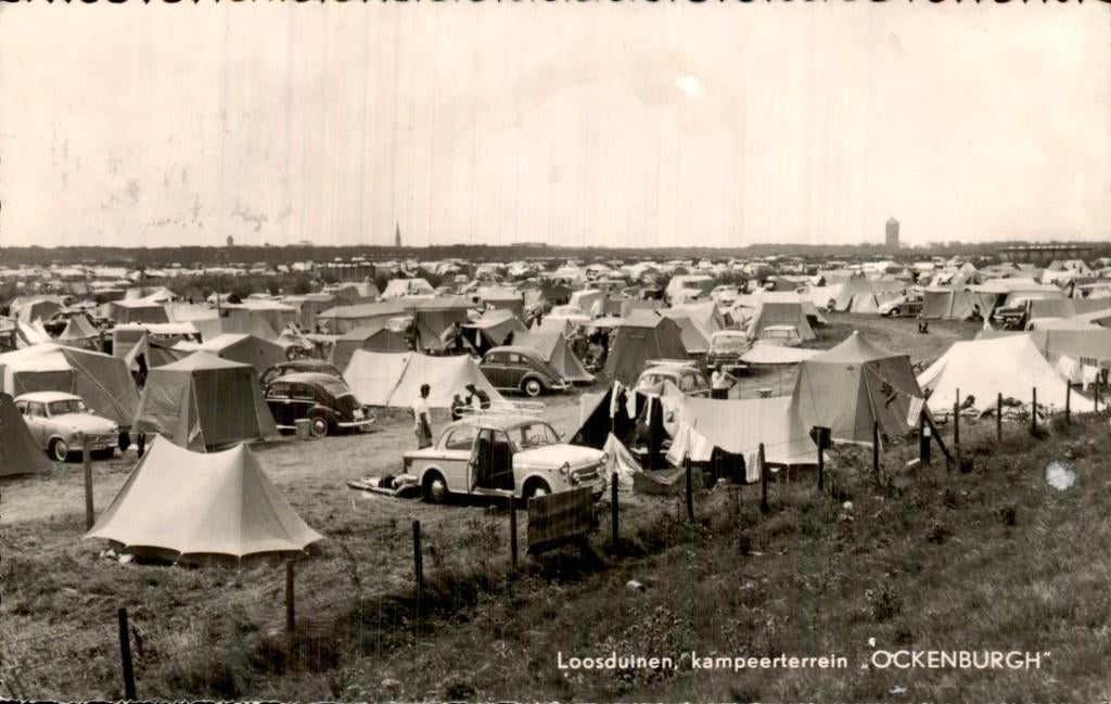 Loosduinen - Kampeerterrein - Ockenburgh, Verzamelen, Ansichtkaarten | Nederland, Gelopen, Zuid-Holland, 1940 tot 1960, Ophalen of Verzenden