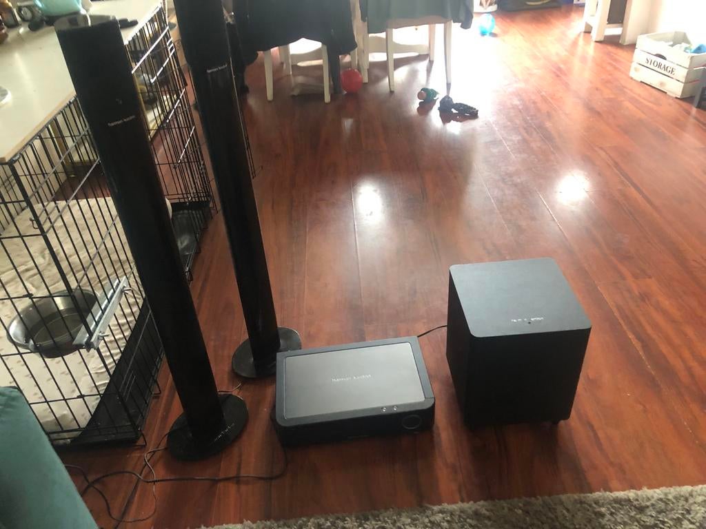 Harman Kardon Home Cinema Set, Audio, Tv en Foto, Home Cinema-sets, Gebruikt, 2.1-systeem, Blu-ray-speler, 70 watt of meer