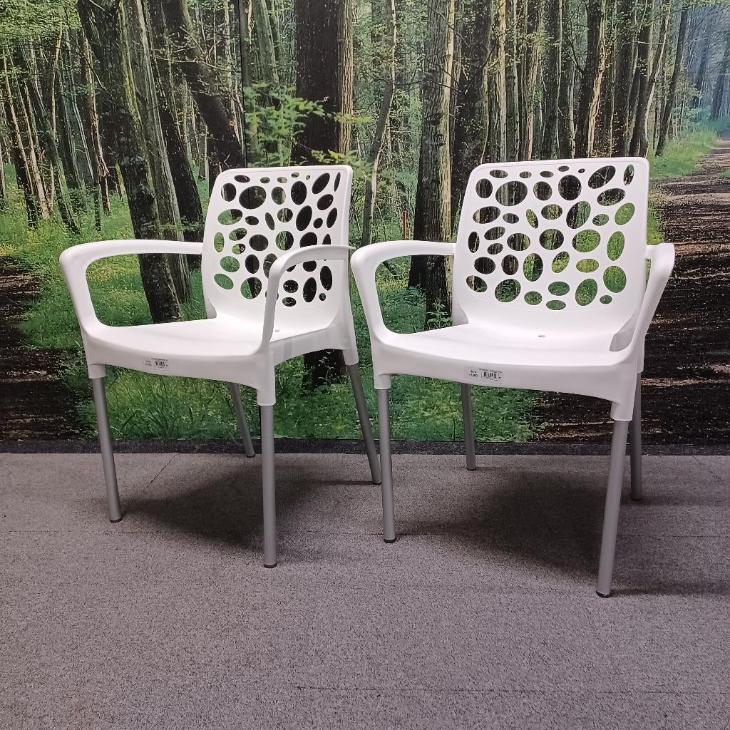 stapelstoel bravo, Ophalen, Kunststof, Wit, Vijf, Zes of meer stoelen