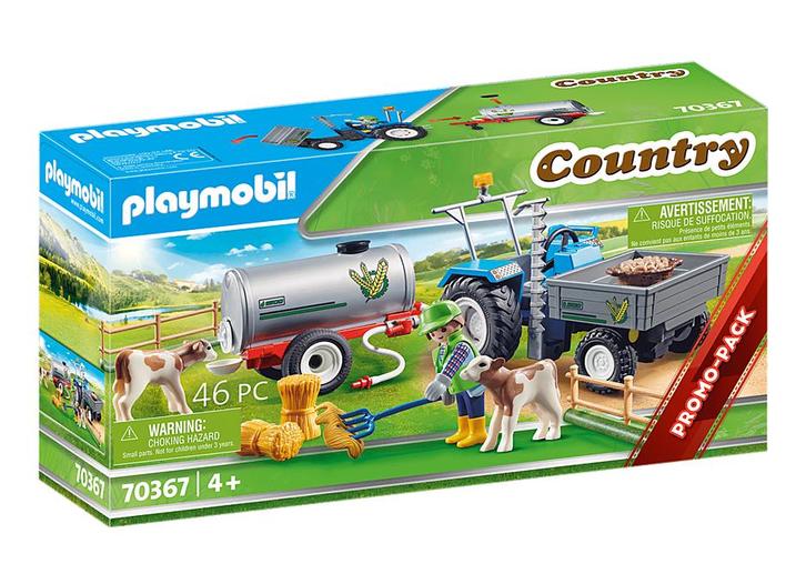70367 traktor met zijmaaier en watertank, Kinderen en Baby's, Speelgoed | Playmobil, Nieuw, Complete set, Ophalen of Verzenden