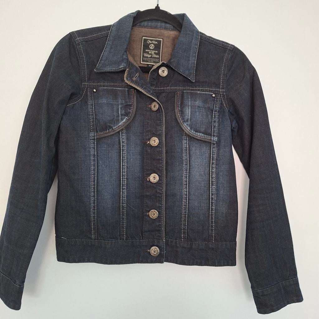 Spijkerjasje maat 164 Geisha, Kinderen en Baby's, Kinderkleding | Maat 164, Ophalen of Verzenden, Zo goed als nieuw, Meisje, Jas