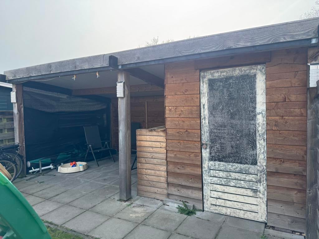 Tuinschuur/overkapping, Tuin en Terras, Ophalen, Gebruikt, 250 tot 500 cm, Schuur