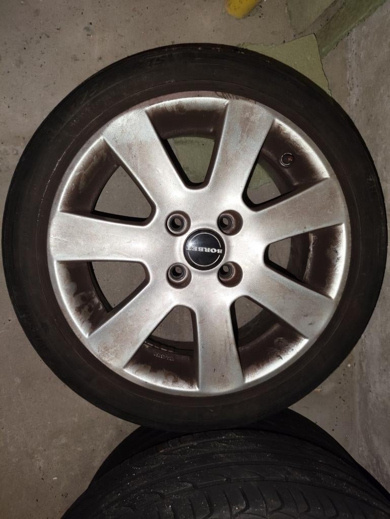 15" Lichtmetalen Velgen+Banden 175/50-Citroën C1, Aygo, 107, Auto diversen, Wieldoppen, Ophalen