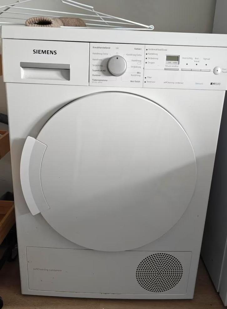 Siemens iQ500 Condensdroger - Zelfreinigende Condensor, Witgoed en Apparatuur, Wasdrogers, Gebruikt, Condens, Voorlader, 8 tot 10 kg