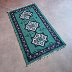 Vintage wollen kleed vloerkleed groen kleedje kelim stijl, Kolibrivintagehal@gmail.com, Gebruikt, 100 tot 150 cm, Aaldertgeertsstraat 43 Olst