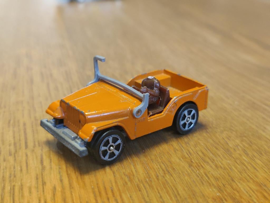 Corgi Juniors Willys JEEP ORANJE, Ophalen of Verzenden, Zo goed als nieuw, Auto