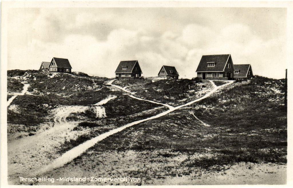 Terschelling - Midsland - Zomerverblijven. - ongelopen, Verzenden, 1940 tot 1960, Ongelopen, Waddeneilanden