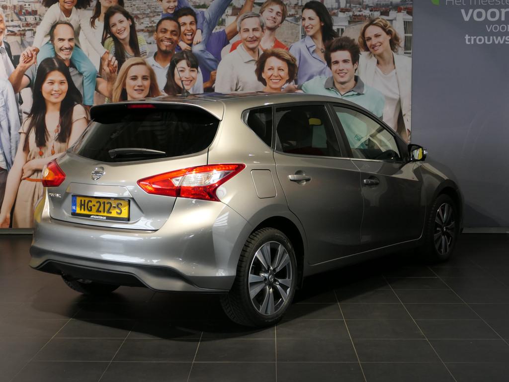 Nissan Pulsar 1.2 DIG-T Tekna - Rondom camera - Stoelverwarm, Auto's, Nissan, Euro 5, Gebruikt, Zwart, 4 cilinders