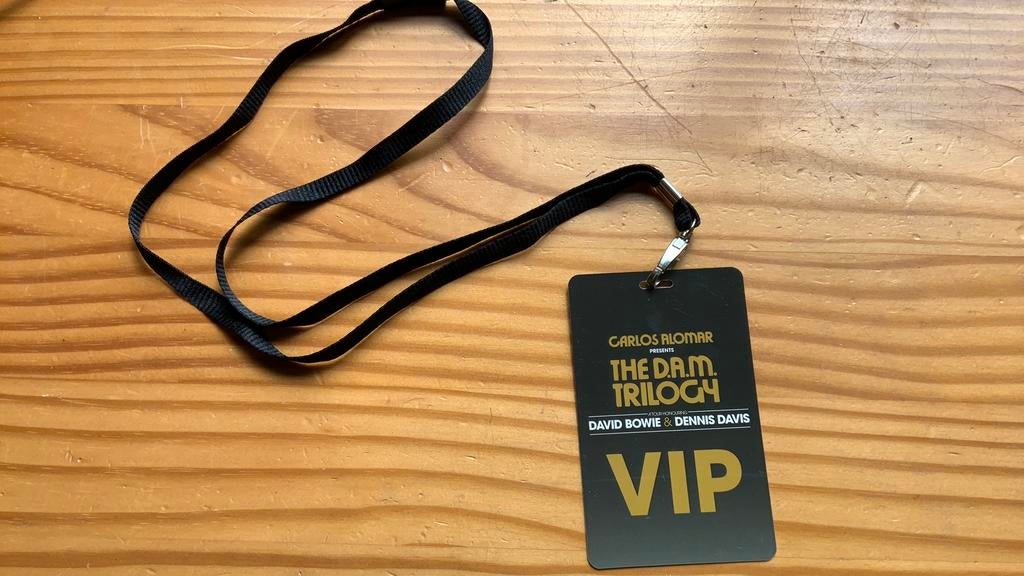 Bowie the D.A.M . Trilogy Vip pas, Ophalen of Verzenden, Zo goed als nieuw