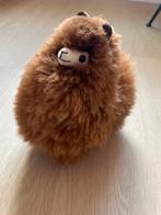 Bruine pluizige alpaca knuffel, Ophalen of Verzenden, Zo goed als nieuw, Overige typen