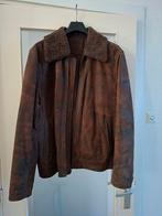 Suede heren jas, Ophalen of Verzenden, Zo goed als nieuw, Maat 52/54 (L), Bruin