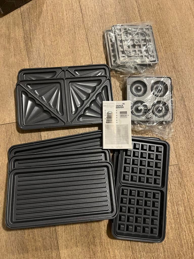Petra 3-in-1 XL Snack Maker - ALLEEN reserve bakplaten, Witgoed en Apparatuur, Wafelijzers, Zo goed als nieuw, Ophalen of Verzenden