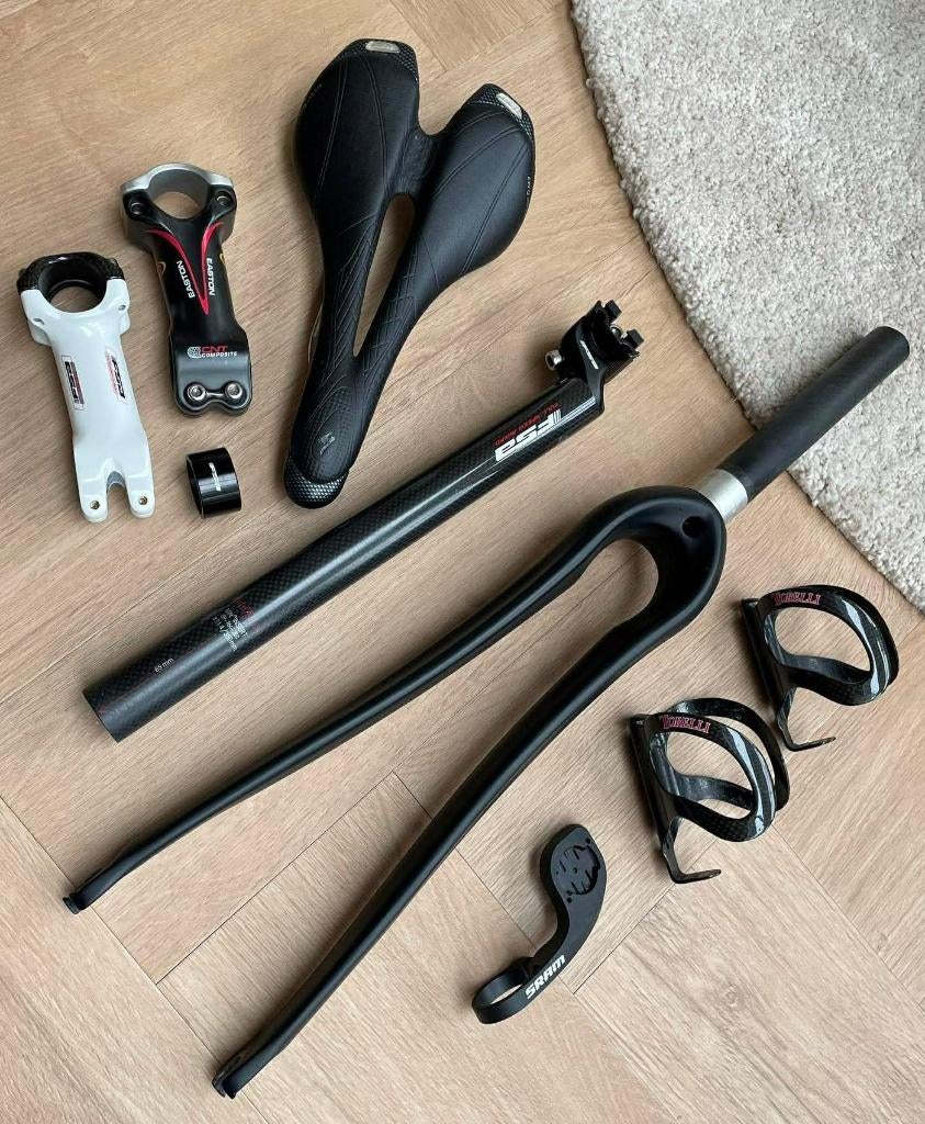 Lot racefiets onderdelen, FSA, Specialized, Easton, carbon, Fietsen en Brommers, Fietsonderdelen, Overige merken, Overige typen