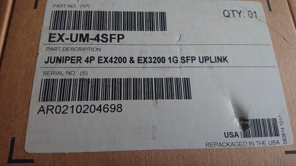 Juniper 4 poort uplinkadapter, Ophalen of Verzenden, Nieuw