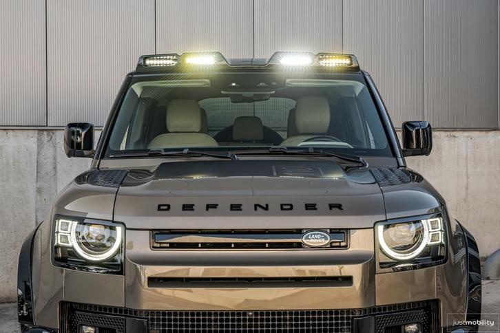 Land Rover Defender 110 3.0 P400 (400PK) MillTek, Urban, Pan, Auto's, Land Rover, Bedrijf, Te koop, 4x4, ABS, Achteruitrijcamera