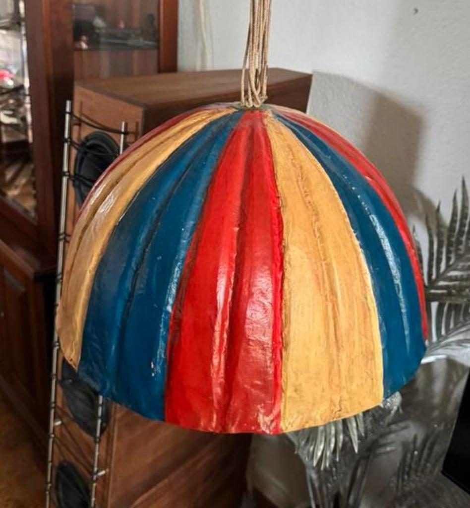 2 Antieke papieren mache parachutes - decoratief, Ophalen of Verzenden