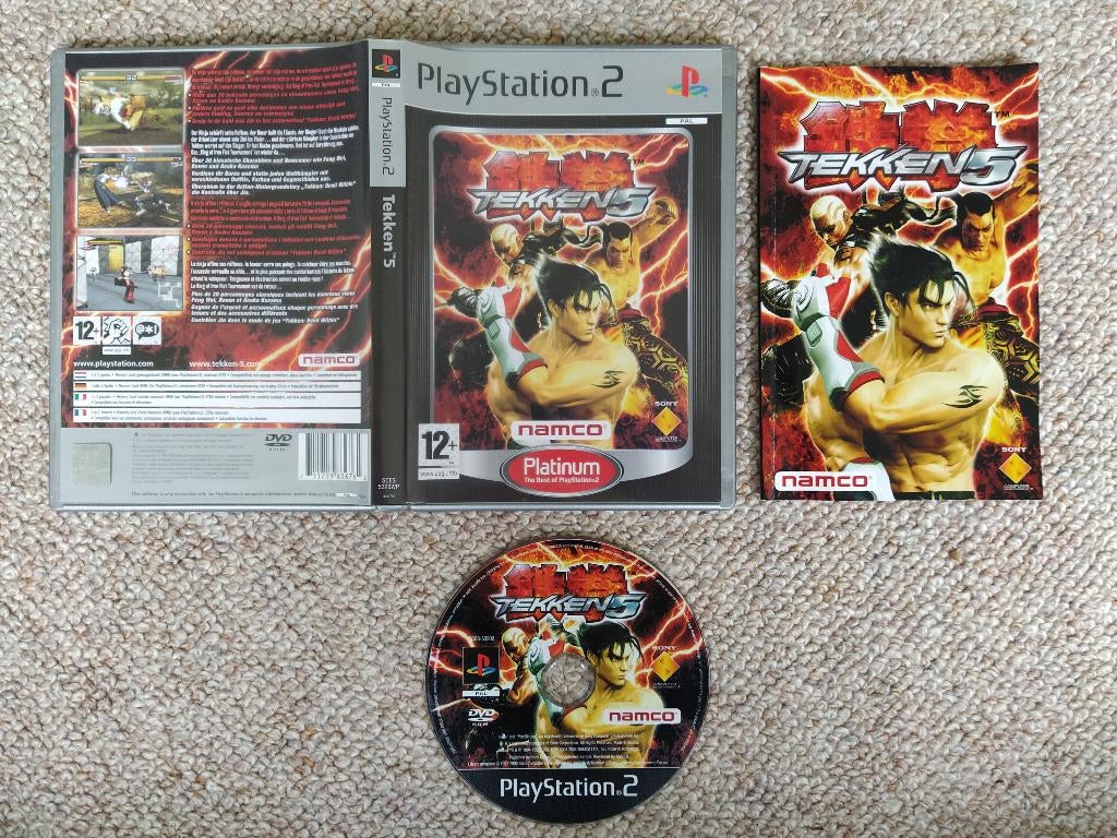 Tekken 5 PlayStation 2 PS2 Game Spel, Vechten, Verzenden, 1 speler, Zo goed als nieuw